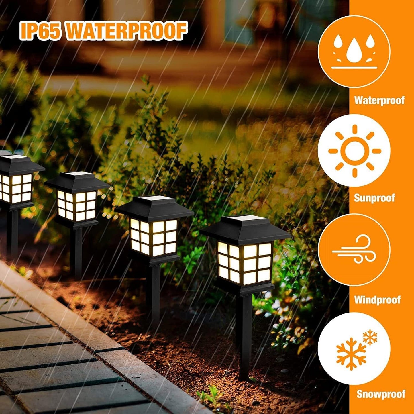 13021 Solar Garden Lights Outdoor Solar Landscape Lights Waterproof Outdoor Solar Lights Walkway For Patio Lawn Yard And Landscape (Pack Of 2) - My Store