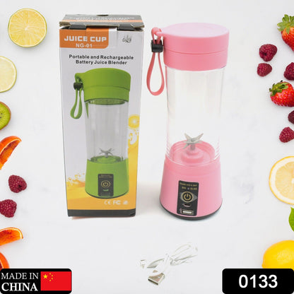 133 Portable Usb Electric Juicer - 6 Blades (Protein Shaker) - My Store