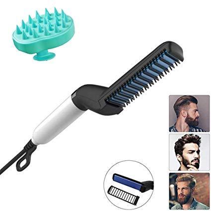 348 Mens Beard And Hair Curling Straightener (Modelling Comb) - My Store