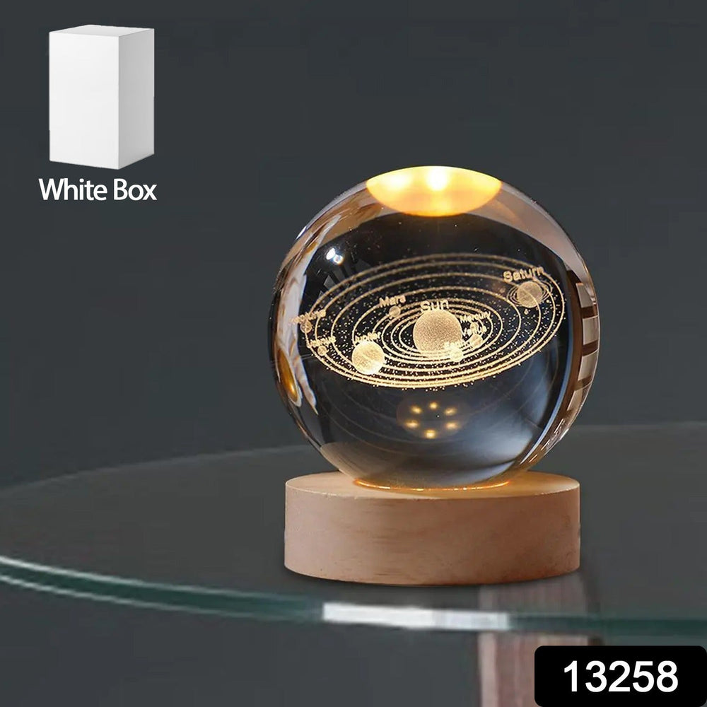 3d Astronomy Night Lamp Crystal Ball Lamps With Base (1 Pc) - My Store