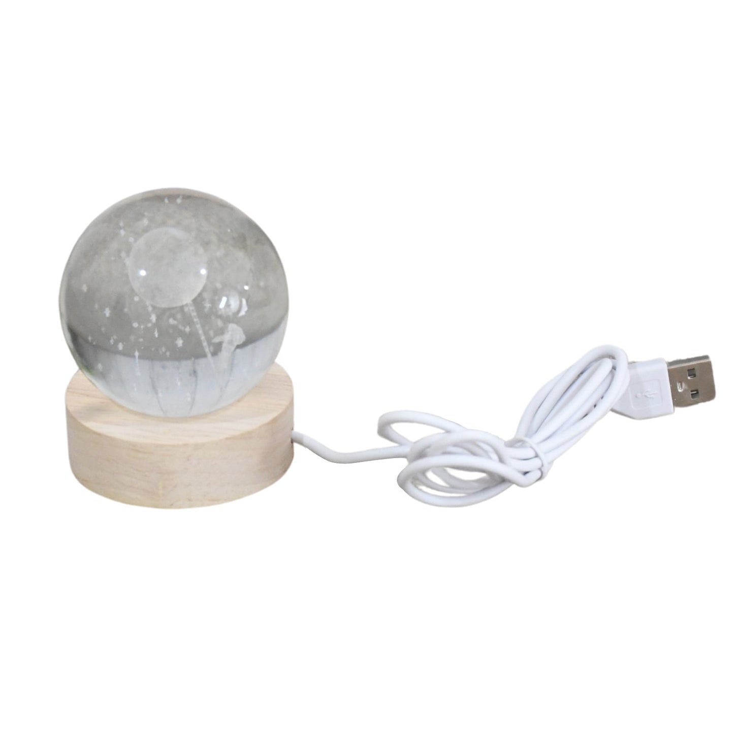 3d Crystal Ball Lamps With Base (1 Pc) - My Store