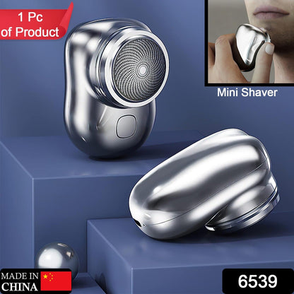 6539 Mini Electric Shaver Portable Pocket Fashion Rechargeable Wireless Beard Hair Razor For Men And Women Home Travel Gift - My Store