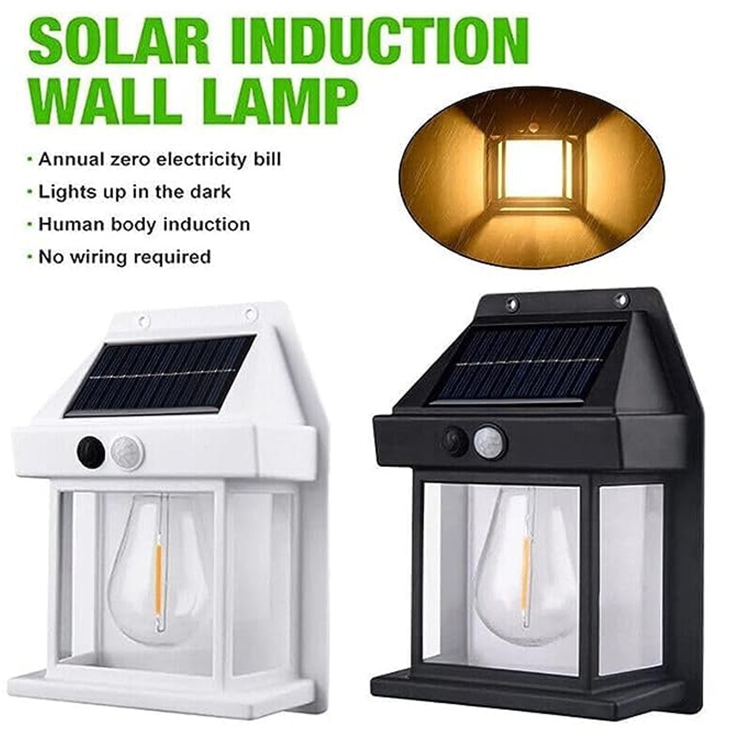 9428 Solar Wall Lights Lamp Outdoor Wireless Dusk To Dawn Porch Lights Fixture Solar Wall Lantern With 3 Modes Motion Sensor Waterproof Exterior Lighting With Clear Panel (1 Pc ) - My Store