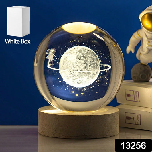 Astronaut Ball Night Light With Resin Base Decorative For Living Room Decor (1 Pc) - My Store