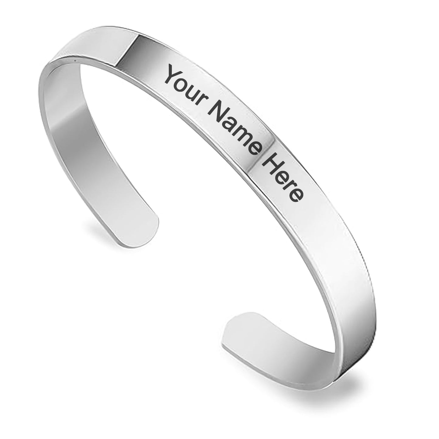 Customized Personalized Stylish Kada Bracelet (1 Pc Silver) - My Store