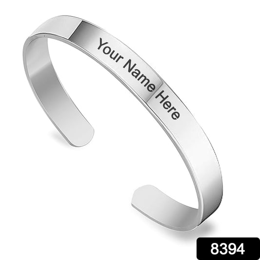 Customized Personalized Stylish Kada Bracelet (1 Pc Silver) - My Store