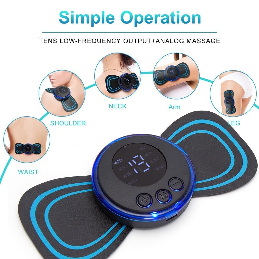 Body Massager Wireless Portable Neck Massager with 8 Modes   (Pack of 1)